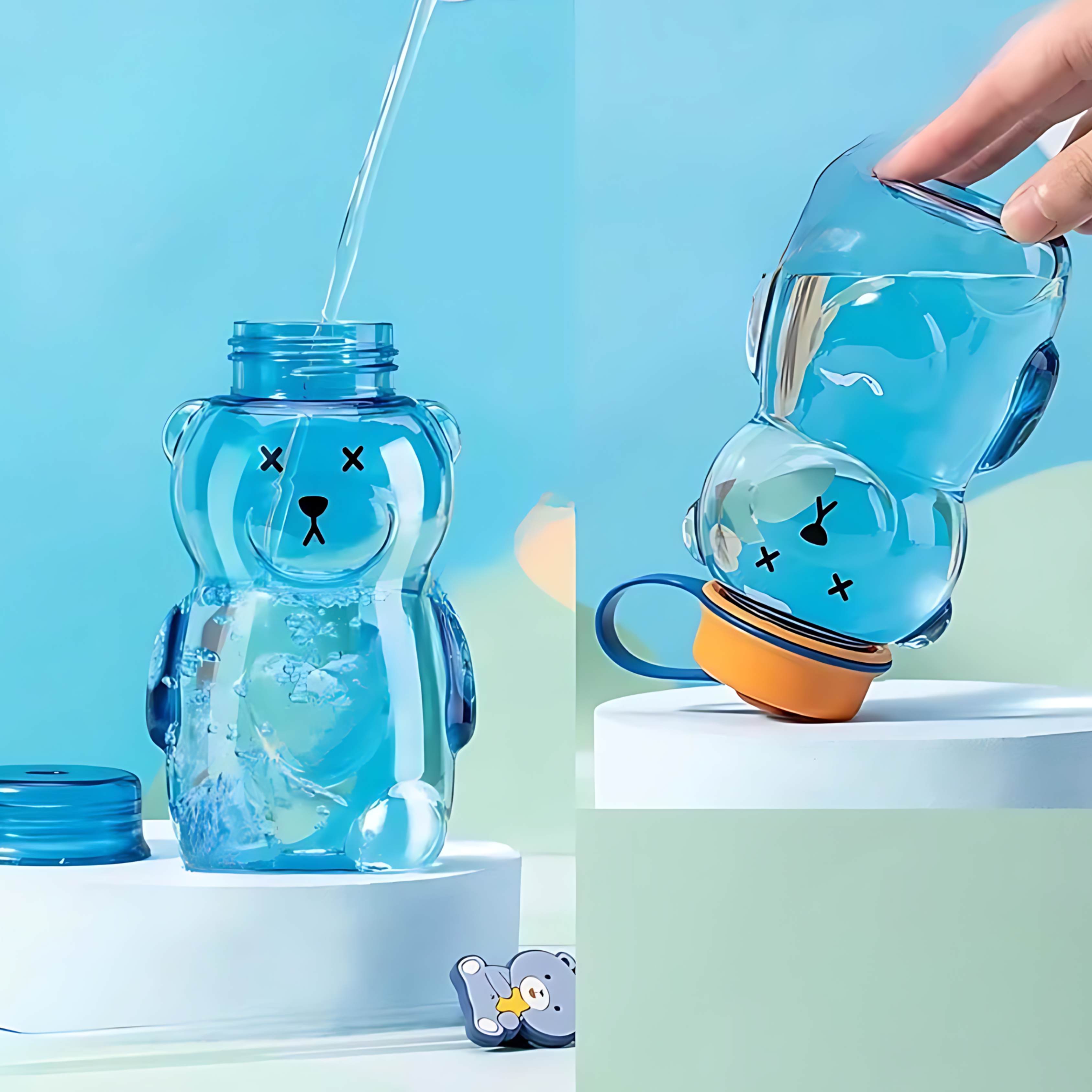 Bear Shaped Bottle cum Sipper - Tinyminymo