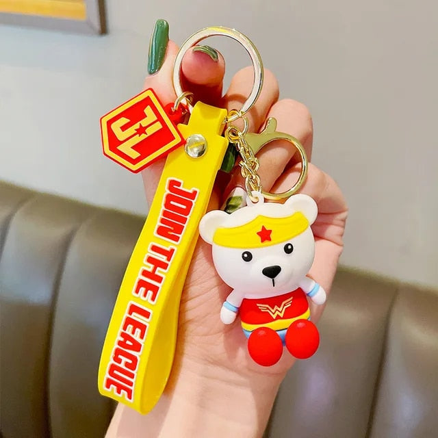 Bear Super Hero 3D Keychain - Tinyminymo