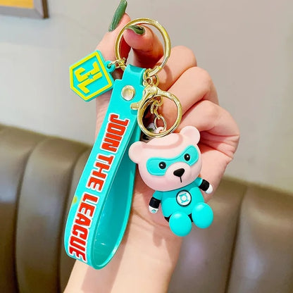 Bear Super Hero 3D Keychain - Tinyminymo
