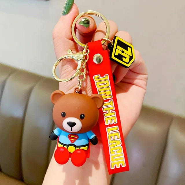 Bear Super Hero 3D Keychain - Tinyminymo