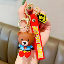 Load image into Gallery viewer, Bear Super Hero 3D Keychain - Tinyminymo
