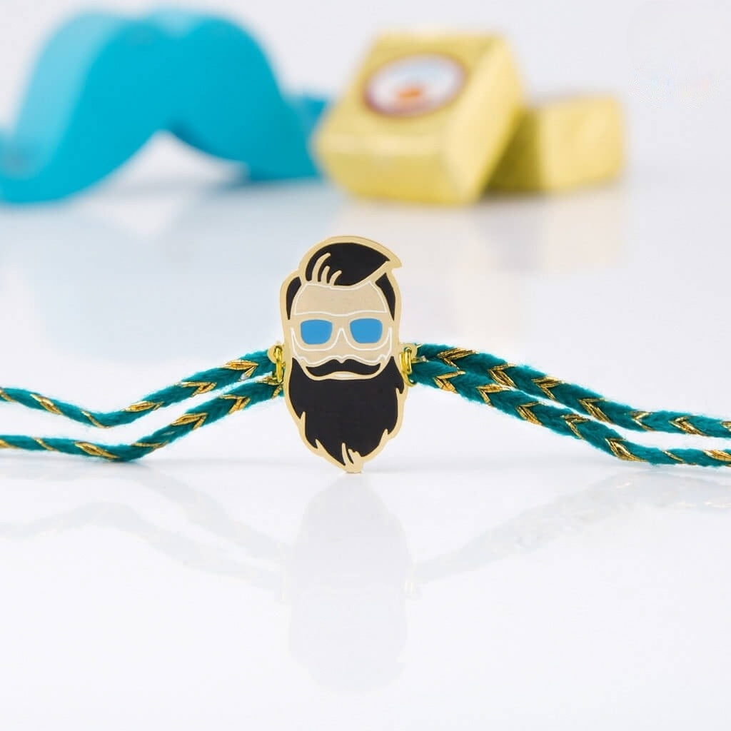 Beardo Metal Rakhi - Tinyminymo
