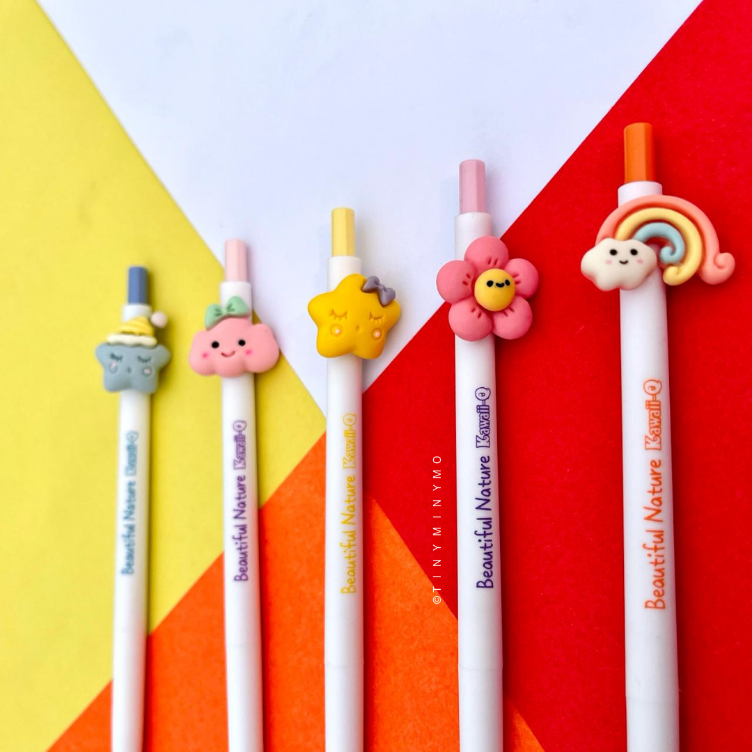 Beautiful Nature Charm Gel Pen Set - Tinyminymo