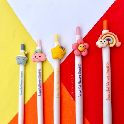 Beautiful Nature Charm Gel Pen Set - Tinyminymo