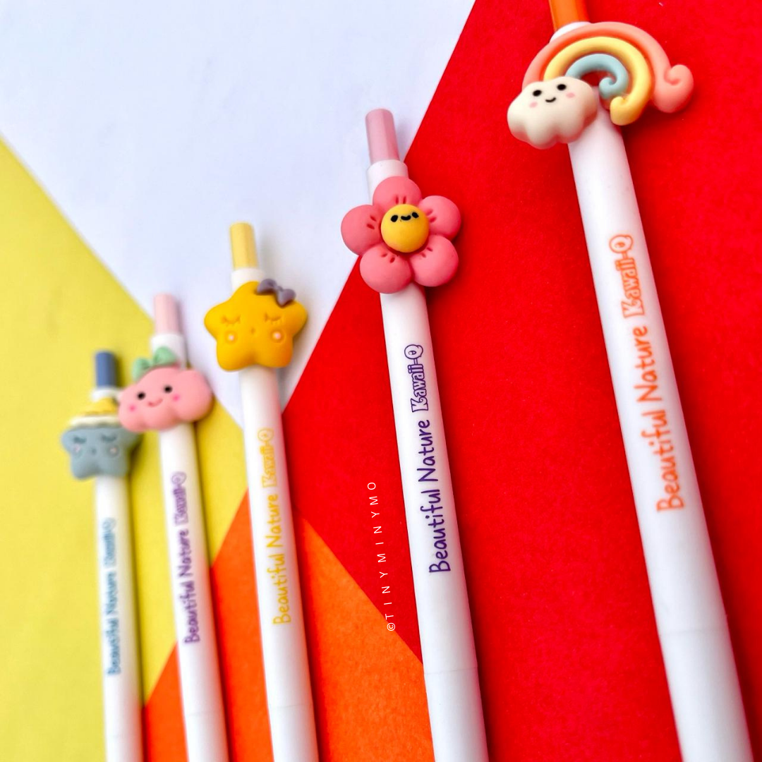Beautiful Nature Charm Gel Pen Set - Tinyminymo