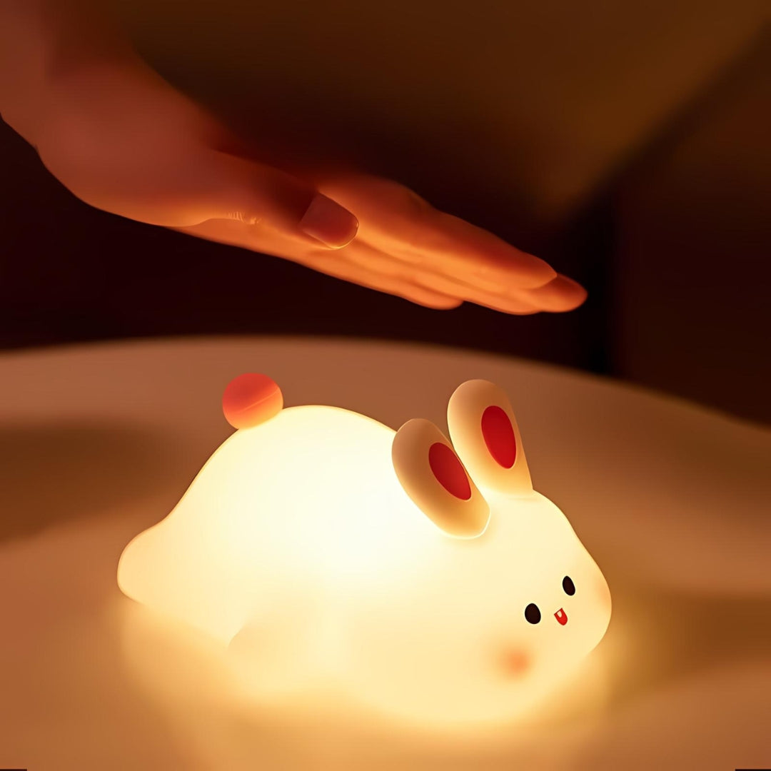 Big Face Rabbit Silicone Night Light - Tinyminymo