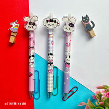 Load image into Gallery viewer, Black Bow Bunny Kawaii Gel Pen -Tinyminymo
