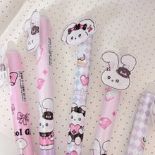 Load image into Gallery viewer, Black Bow Bunny Kawaii Gel Pen -Tinyminymo
