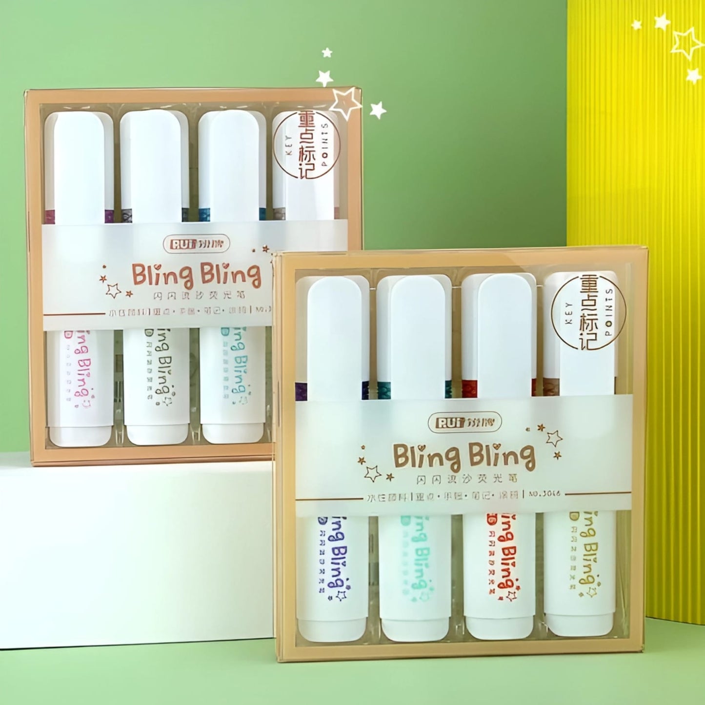 Bling Bling Highlighters - Set of 4 - Tinyminymo