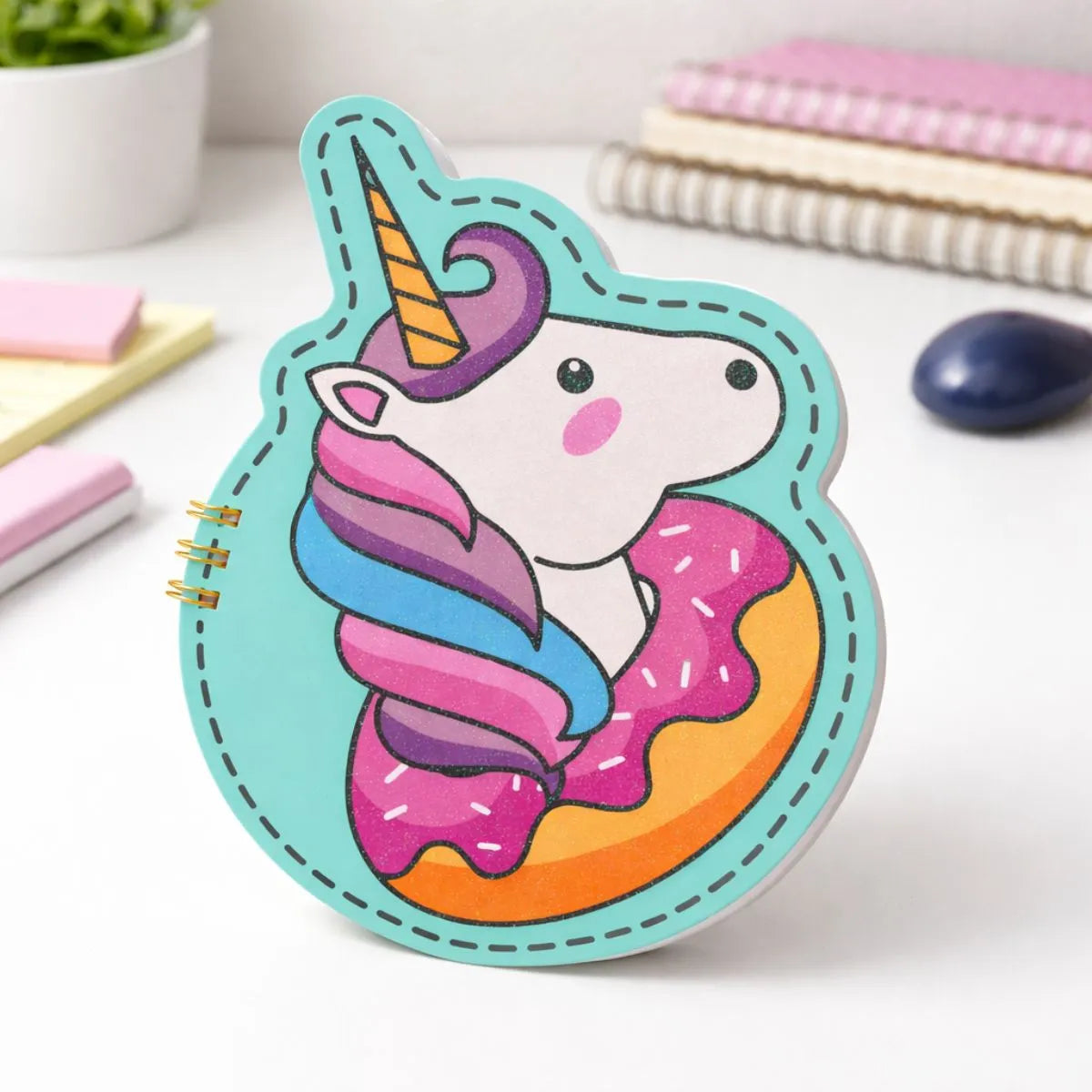 Donut Unicorn Design  Notepad - Tinyminymo