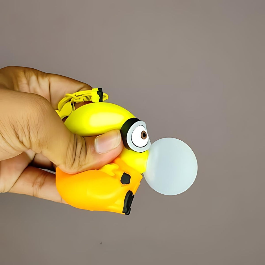 Blowing Bubble Minion 3D Keychain - Tinyminymo