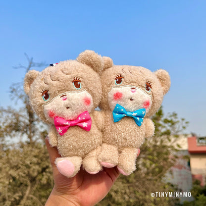 Blushing Teddy Plush 3D Keychain - Tinyminymo
