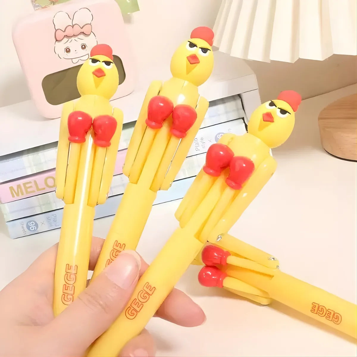 Three Rooster Boxing Pens - Tinyminymo