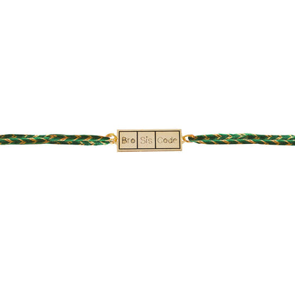 Bro Sis Code Metal Rakhi - Tinyminymo