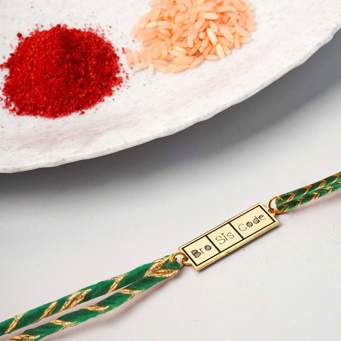 Bro Sis Code Metal Rakhi - Tinyminymo