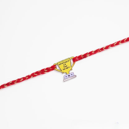 Brother of the year Metal Rakhi - Tinyminymo