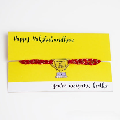 Brother of the year Metal Rakhi - Tinyminymo