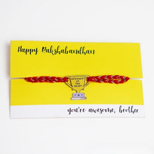Load image into Gallery viewer, Brother of the year Metal Rakhi - Tinyminymo
