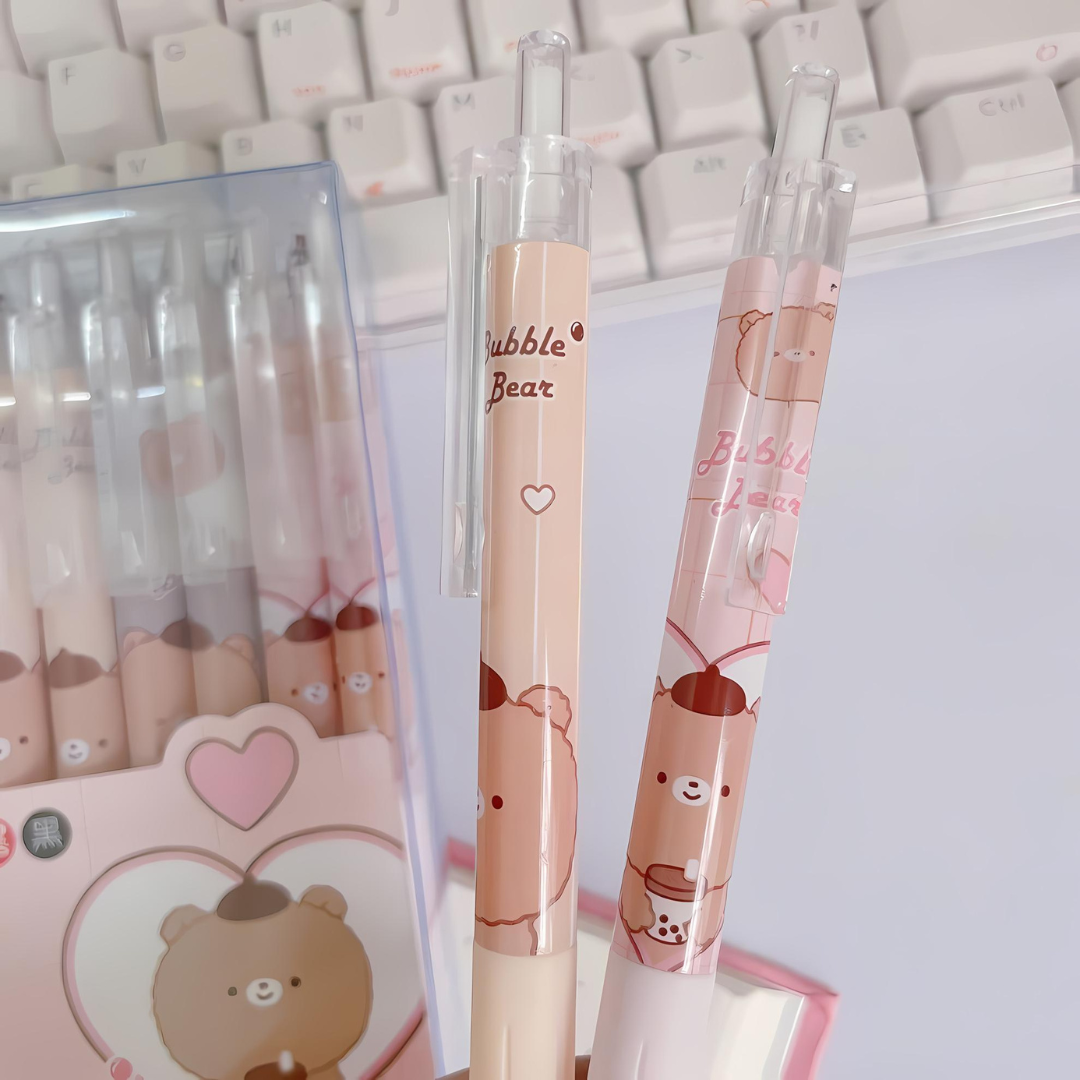 Bubble Bear Gel Pen Set - Tinyminymo
