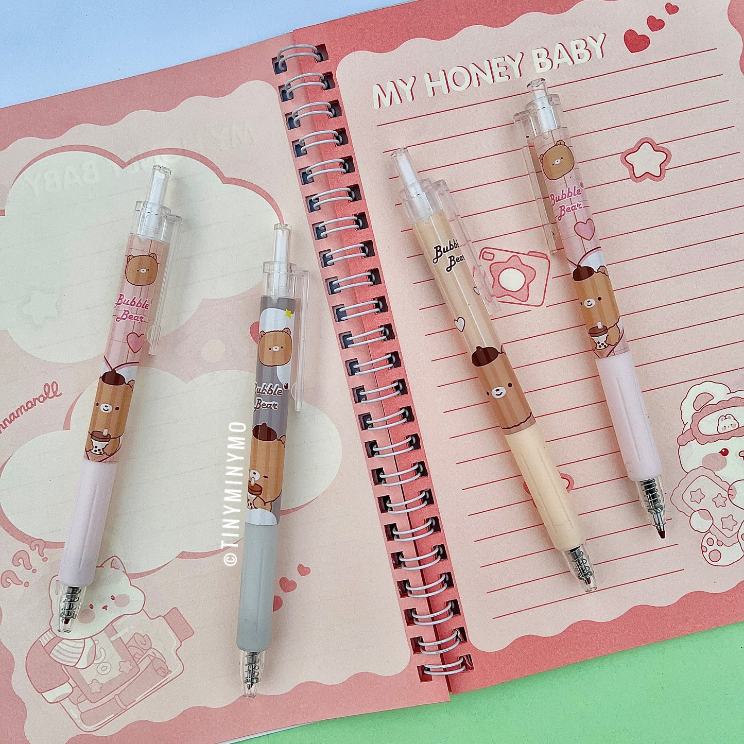 Bubble Bear Gel Pen Set - Tinyminymo
