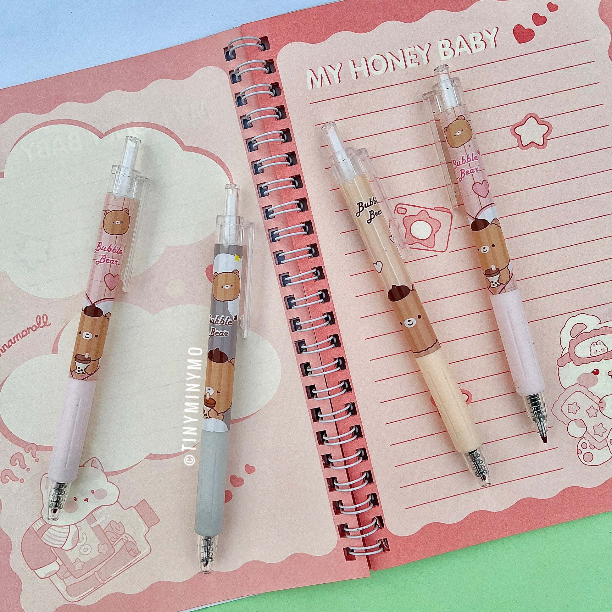 Bubble Bear Gel Pen Set - Tinyminymo