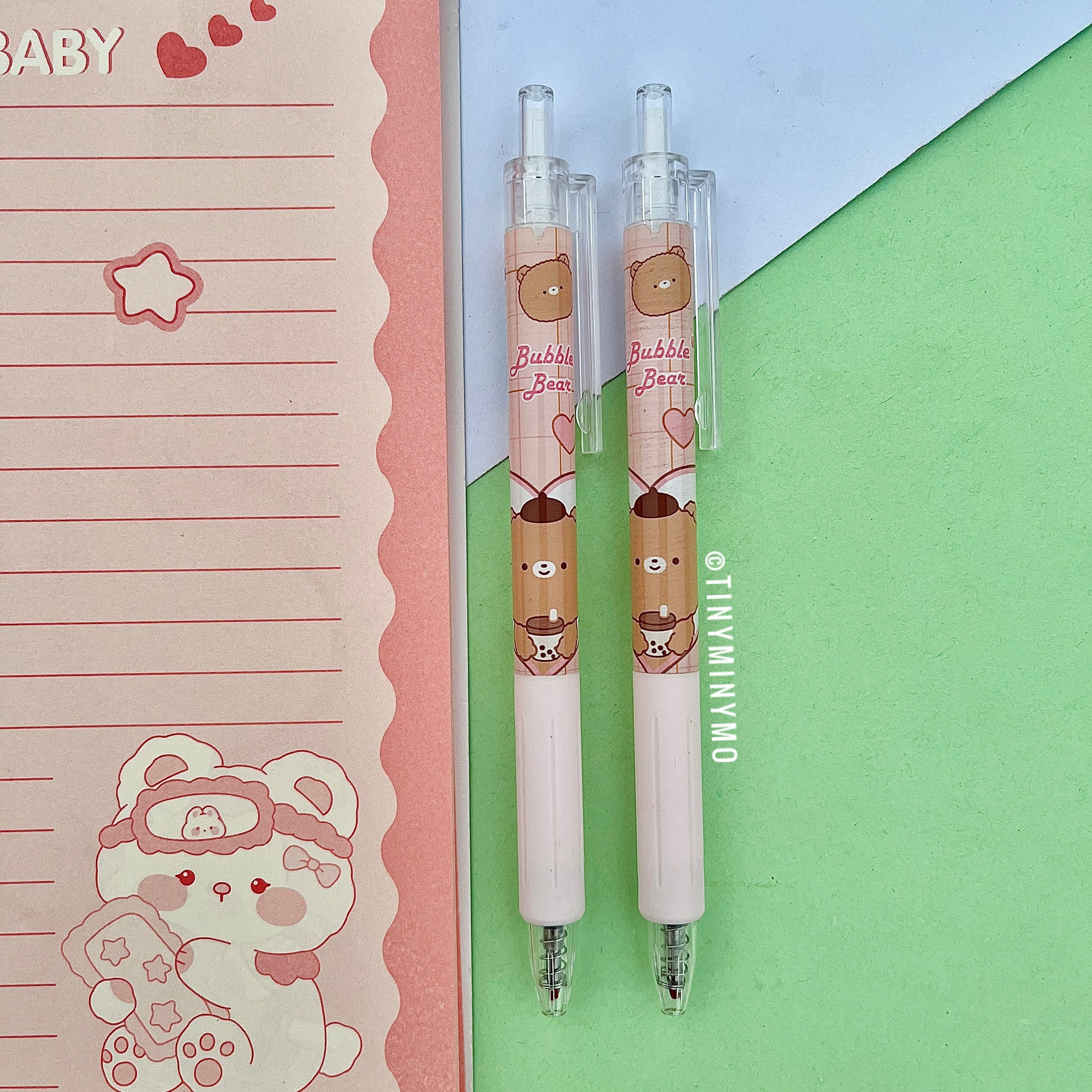 Bubble Bear Gel Pen Set - Tinyminymo