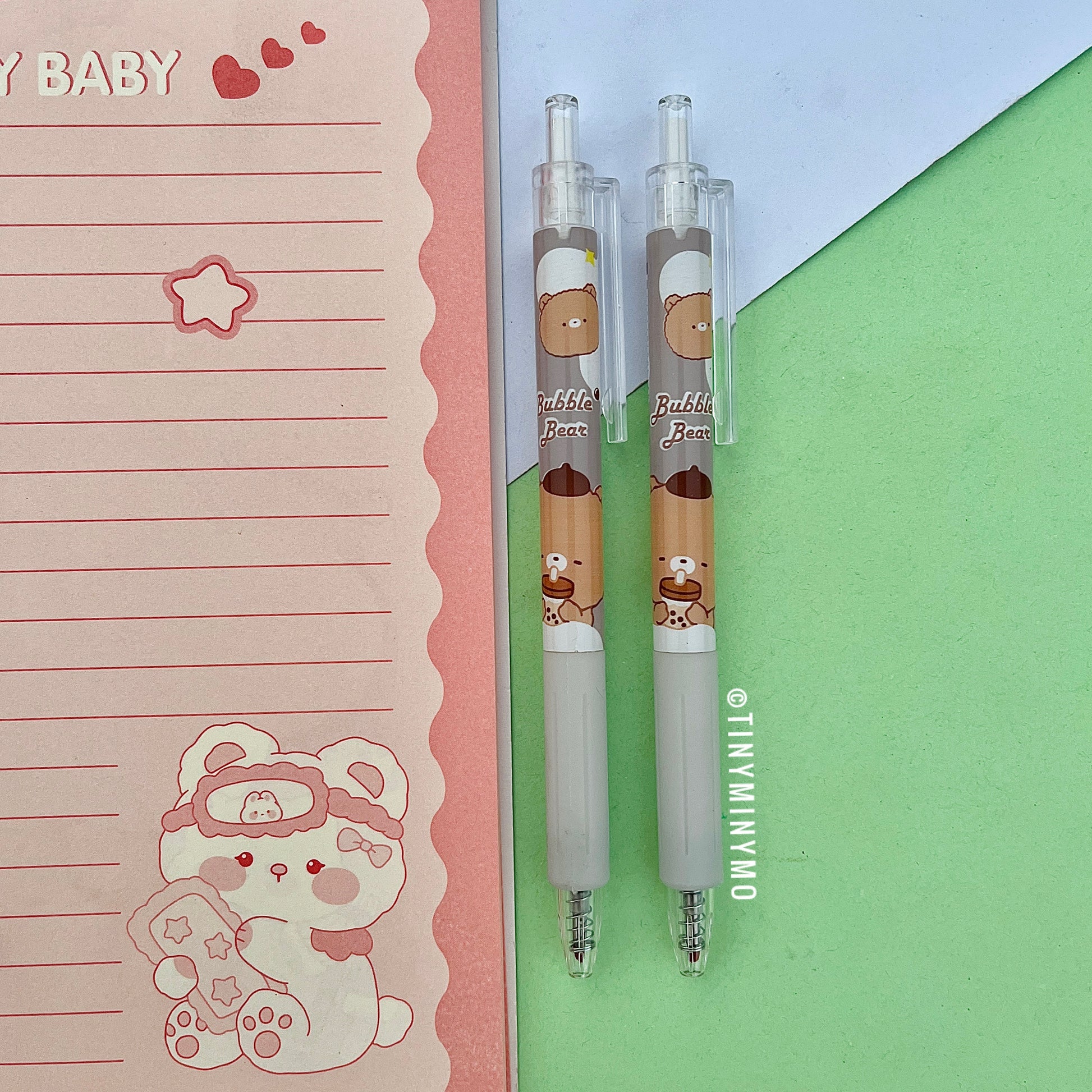 Bubble Bear Gel Pen Set - Tinyminymo