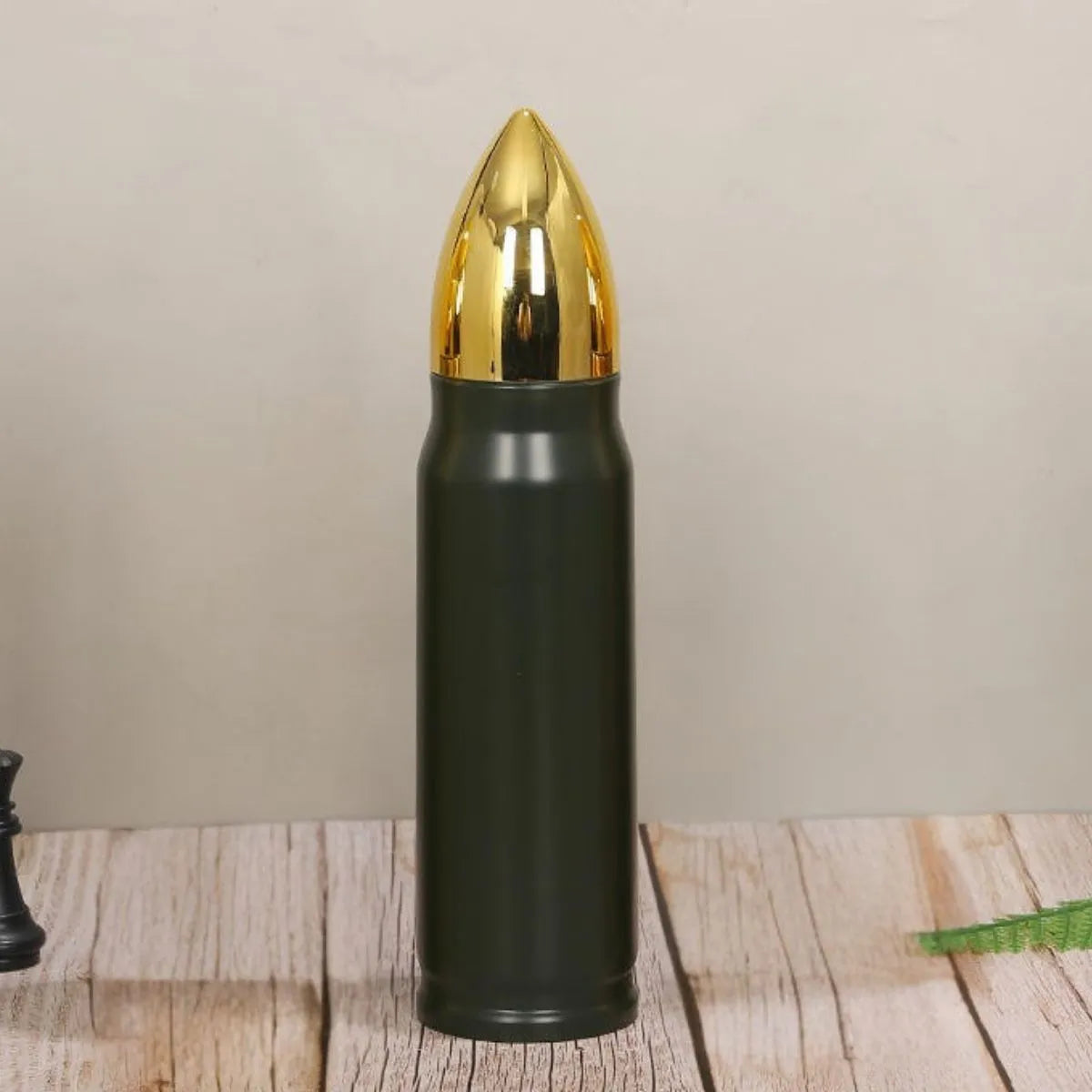 Green Metallic Bullet-shaped Bottle - Tinyminymo