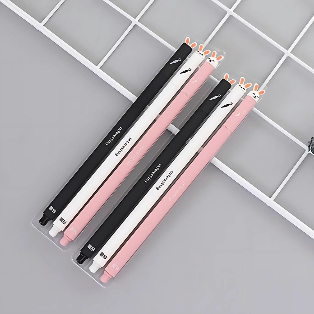 Bunny Gel Pen - Set of 3 - Tinyminymo