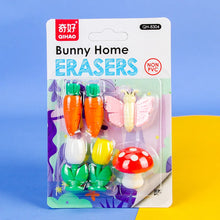 Load image into Gallery viewer, Bunny Home Eraser Set - Tinyminymo
