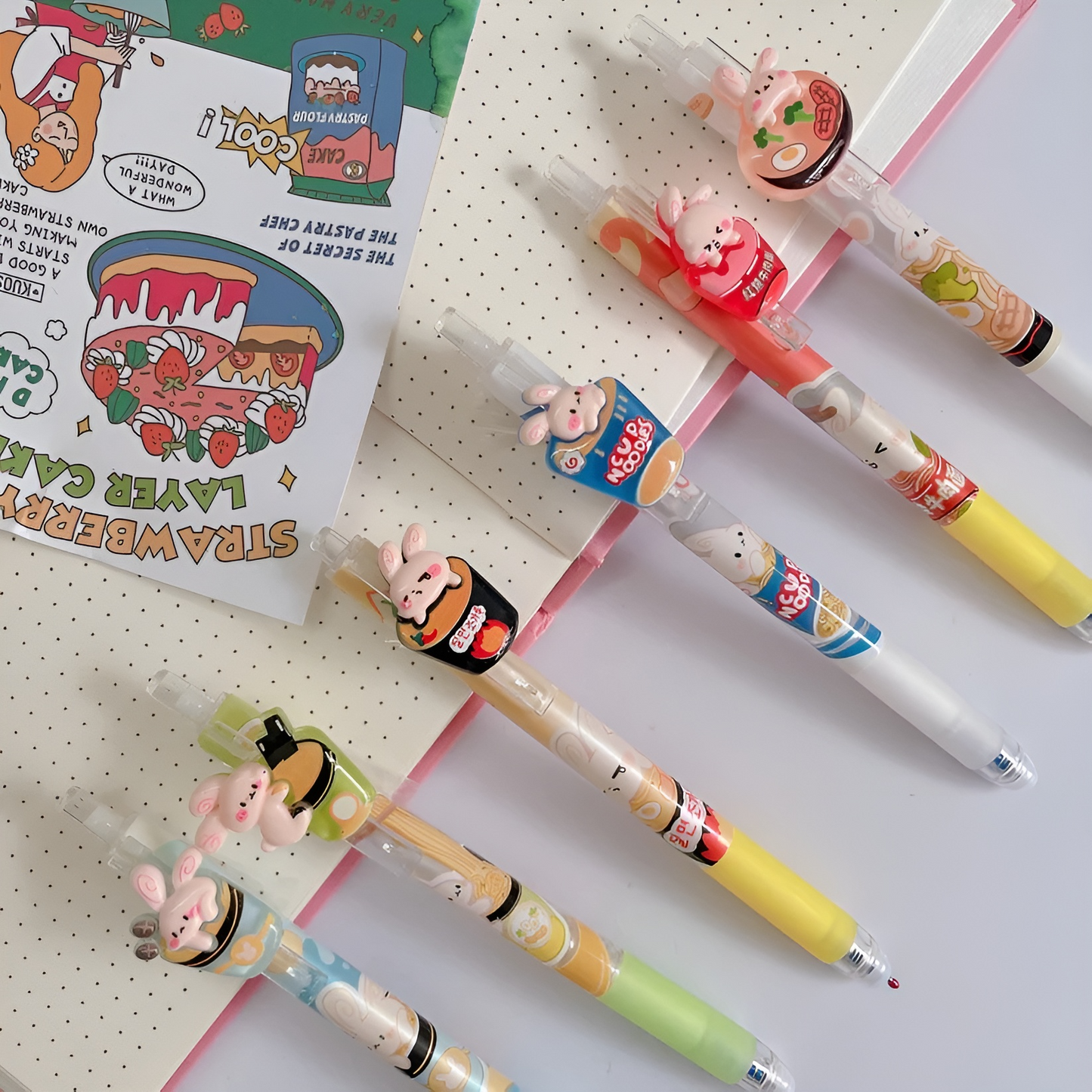 Bunny Noodle Kawaii Gel Pen - Tinyminymo