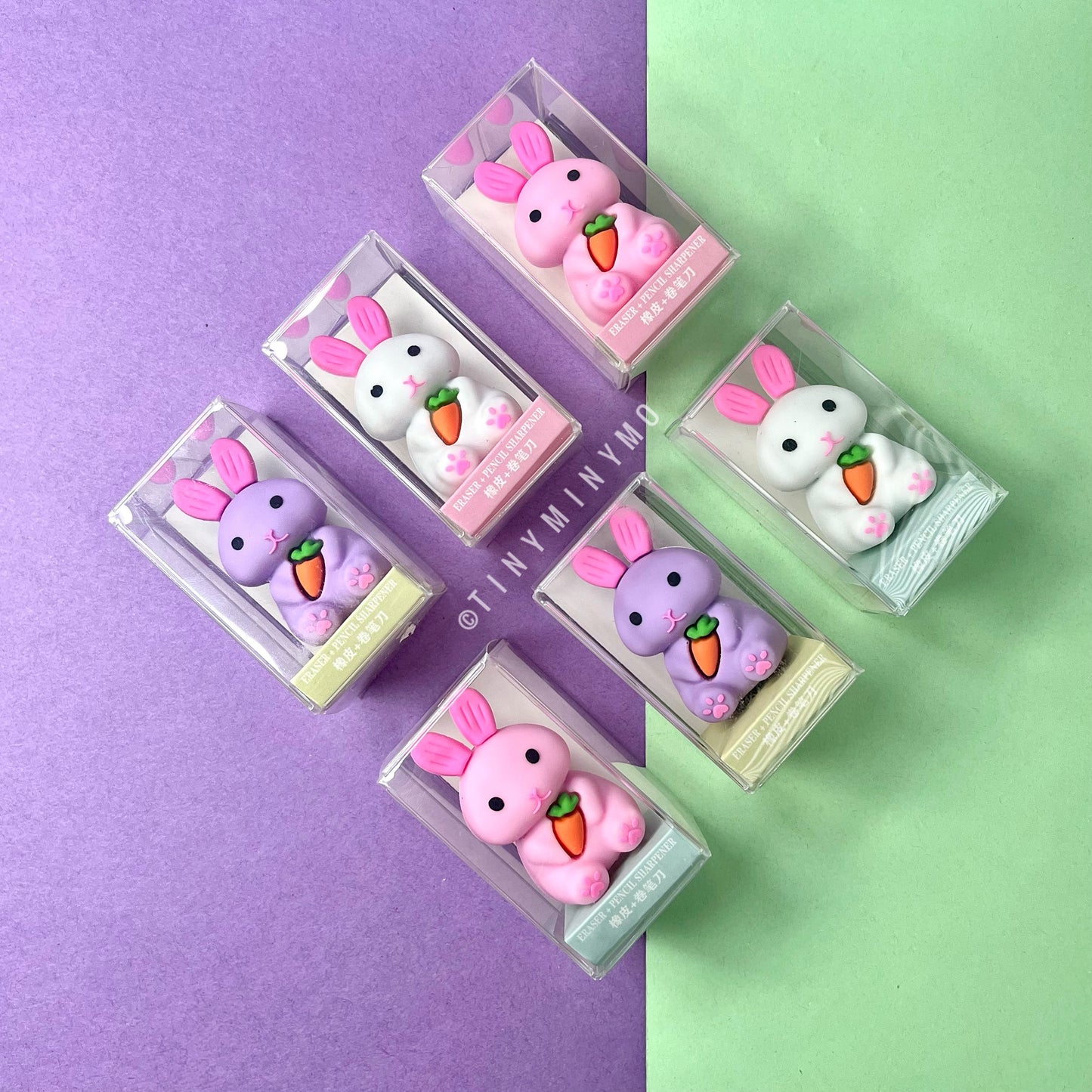 Bunny with Carrot Pencil Sharpener - Tinyminymo