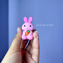 Load image into Gallery viewer, Bunny with Carrot Pencil Sharpener - Tinyminymo

