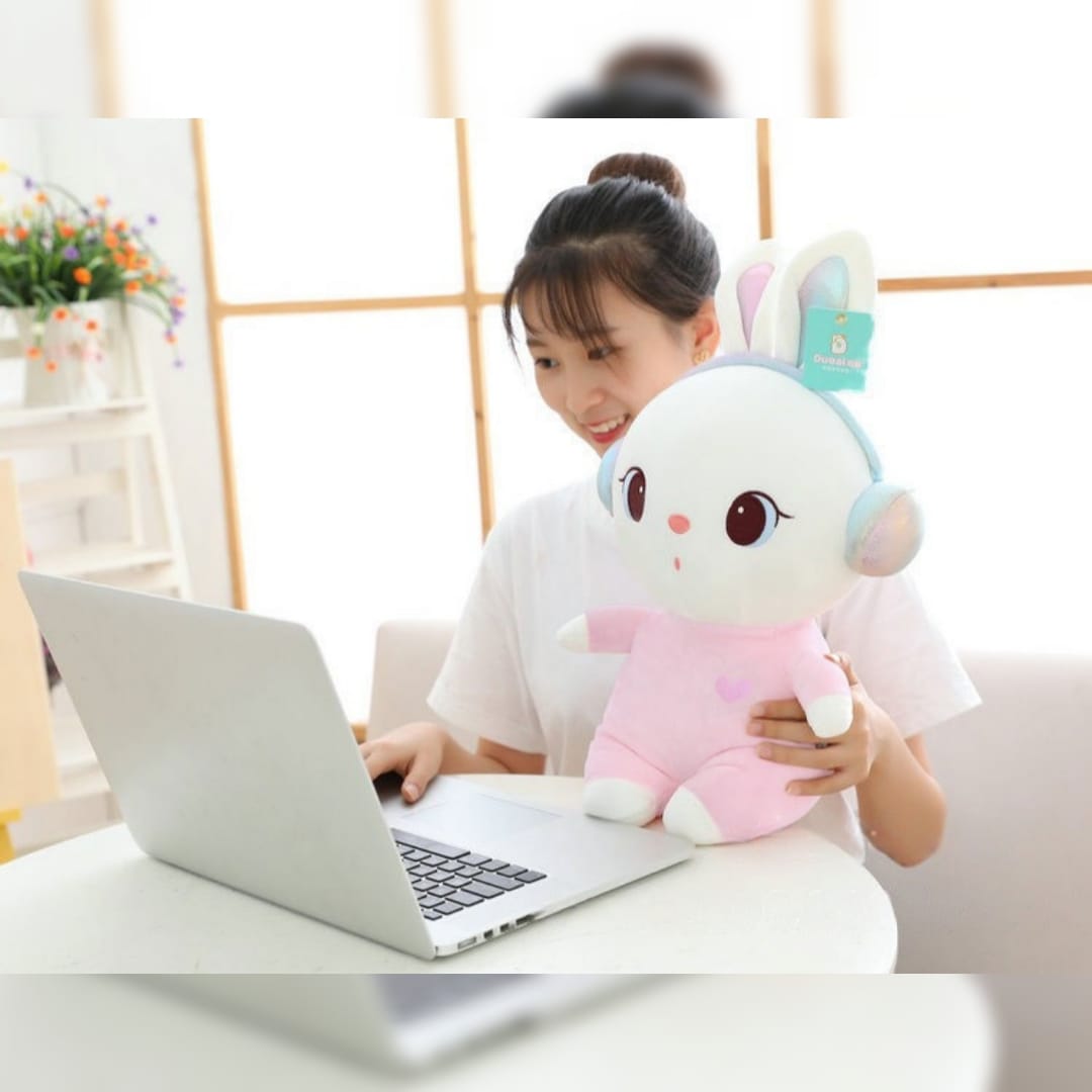 Bunny with Headphone Plush Toy - Tinyminymo