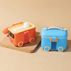 Bus Container with Spoon for Kids - Tinyminymo