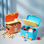 Bus Container with Spoon for Kids - Tinyminymo