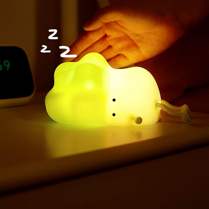 Cabbage Silicone Night Light used as a Bedside Lamp  - Tinyminymo