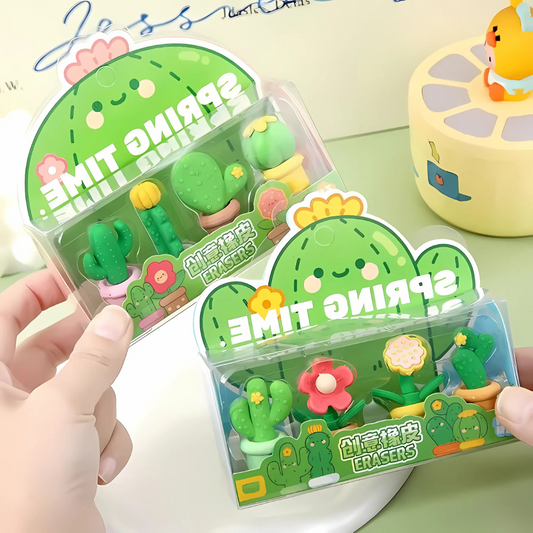 Cactus Eraser Set - Tinyminymo