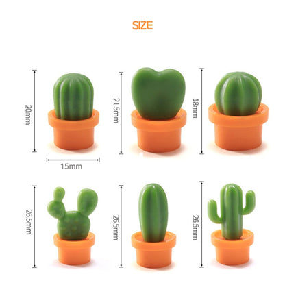 Cactus Fridge Magnet - Set of 6 - Tinyminymo