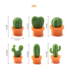 Load image into Gallery viewer, Cactus Fridge Magnet - Set of 6 - Tinyminymo
