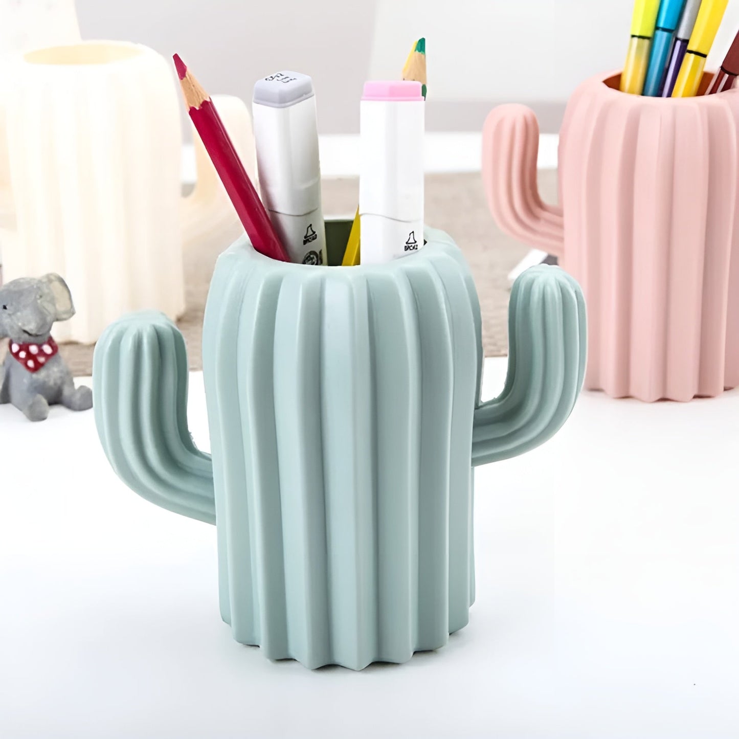 Cactus Shaped Pen Stand - Tinyminymo