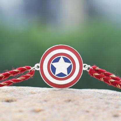Captain America Metal Rakhi - Tinyminymo