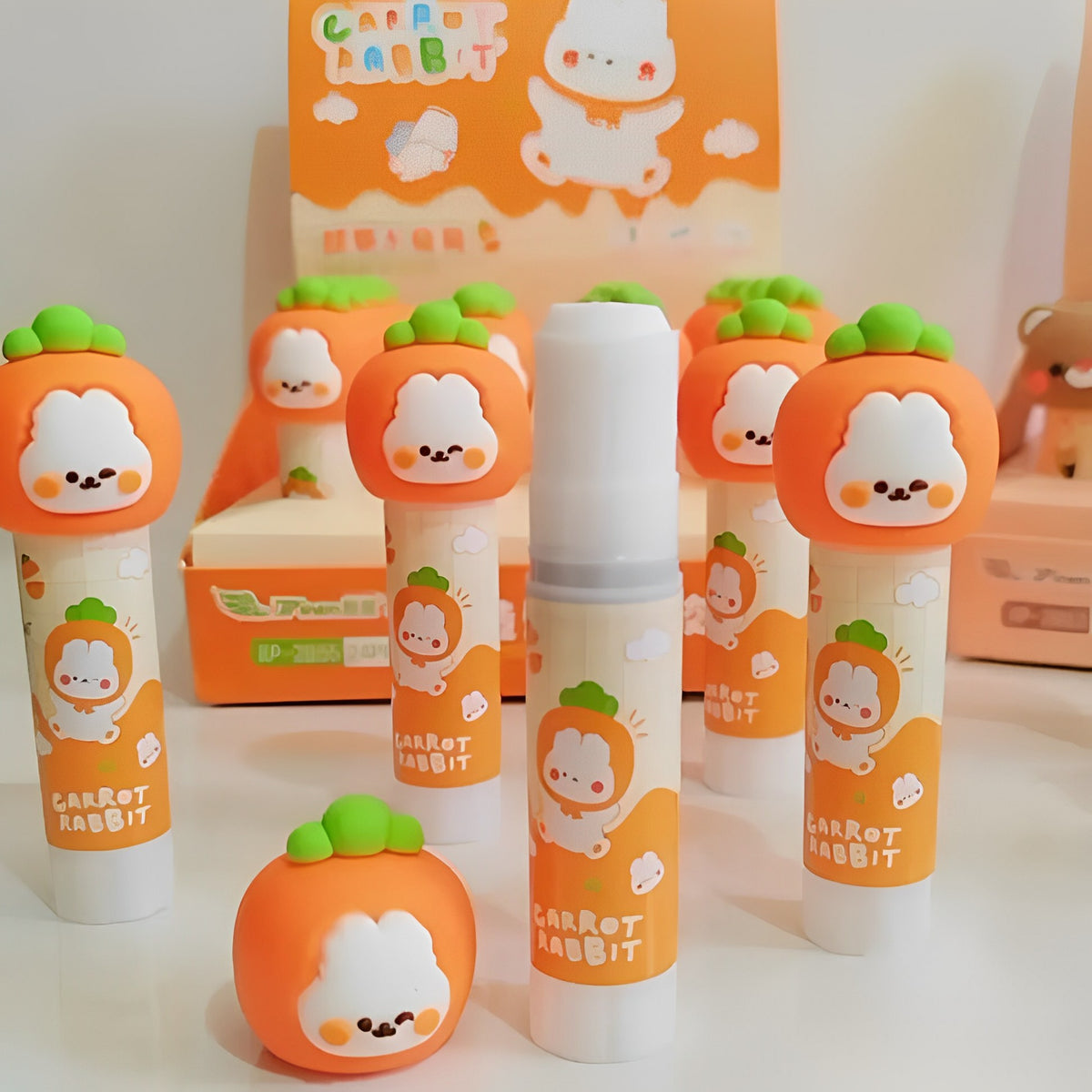 Carrot Rabbit Gluestick - Tinyminymo