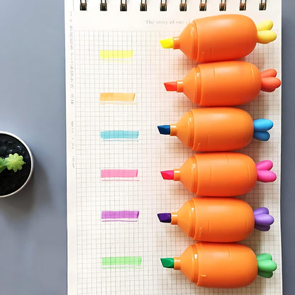 Carrot Shaped Highlighter Set - Tinyminymo