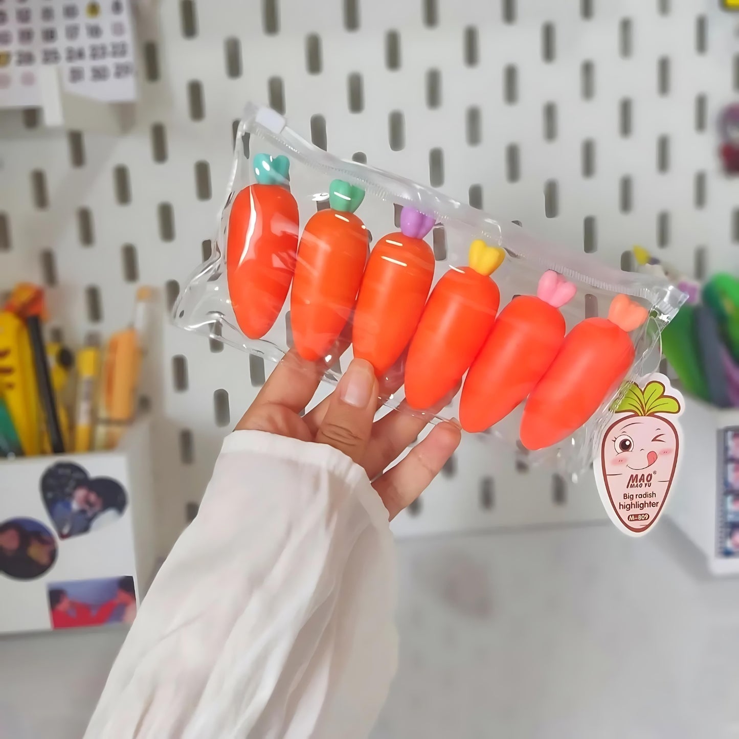 Carrot Shaped Highlighter Set - Tinyminymo