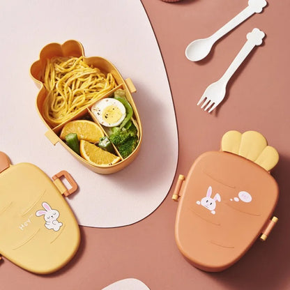 Carrot Shaped Kids Lunch Box - Tinyminymo