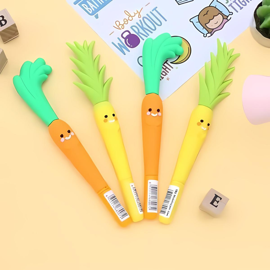 Carrot and Pineapple Gel Pen - Tinyminymo