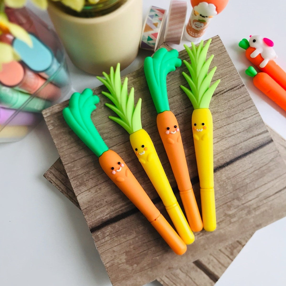 Carrot and Pineapple Gel Pen - Tinyminymo