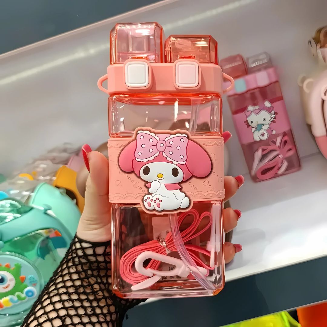 Cartoon Dual Sipper Kids Bottle - Tinyminymo