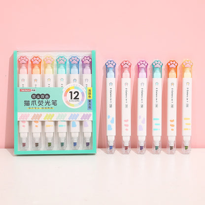 Cat Paw Highlighters - Set of 6 - Tinyminymo